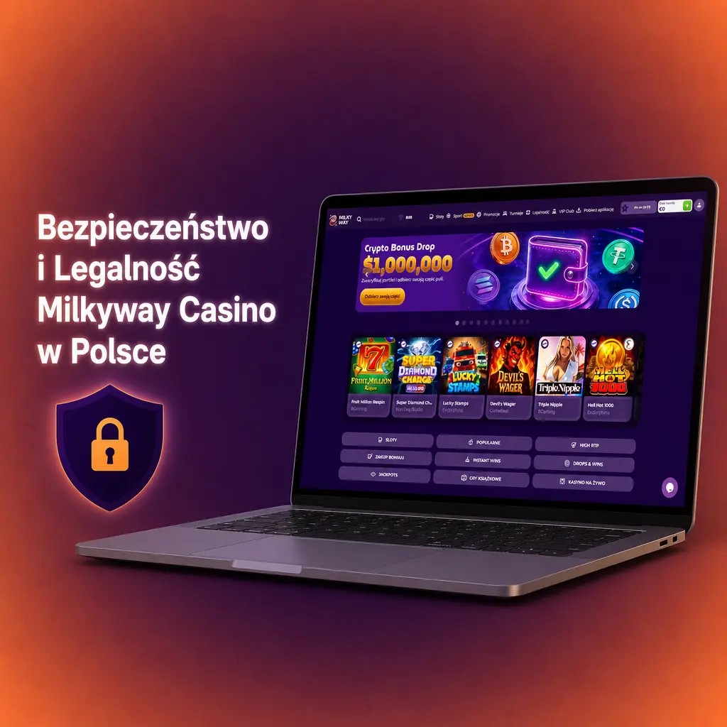 Bezpieczeństwo i legalność Milkyway Casino w Polsce - licencja Curacao, szyfrowanie SSL i odpowiedzialna gra