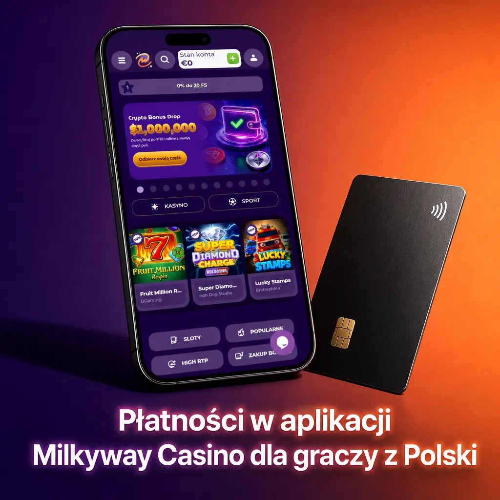 Płatności w Milkyway Casino dla Polaków: Open Banking i 10 kryptowalut, szybkie wpłaty i wypłaty w PLN