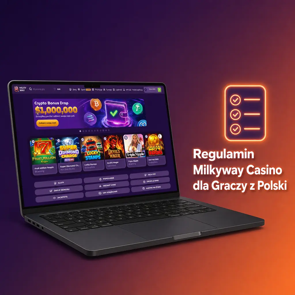 Regulamin Milkyway Casino dla graczy z Polski – zasady konta, wpłat i bonusu powitalnego przed rejestracją