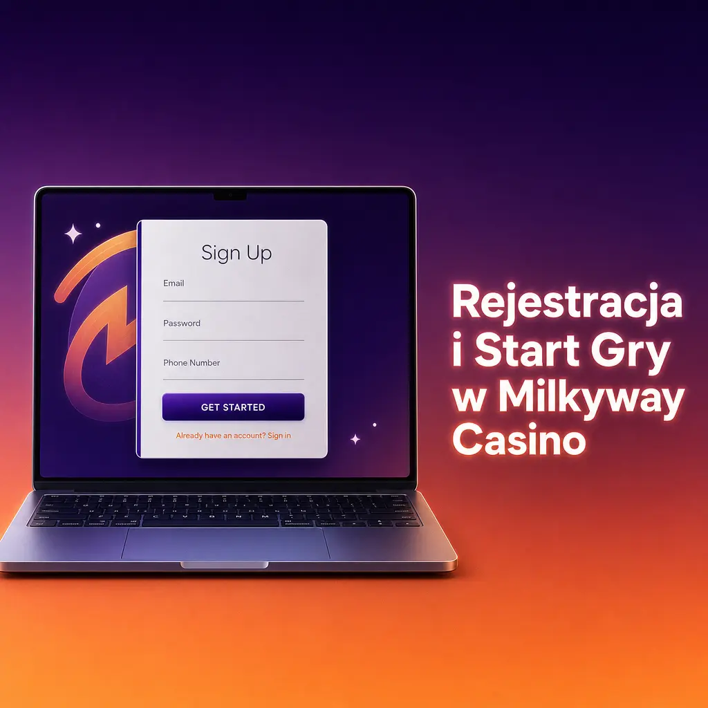 Rejestracja konta w Milkyway Casino – formularz, weryfikacja i pierwsza wpłata z bonusem powitalnym do 150%.