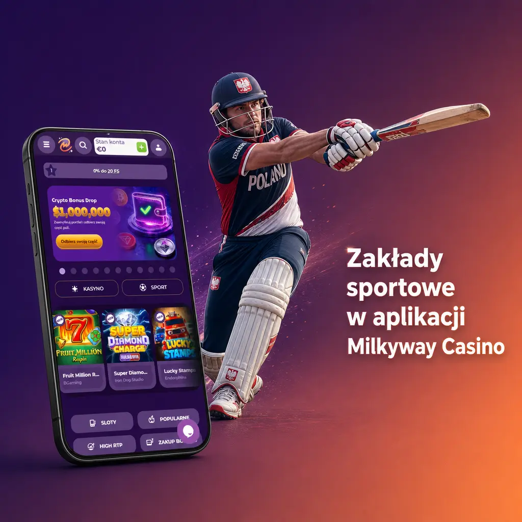Zakłady sportowe w aplikacji Milkyway Casino – zakłady Live i Line na piłkę nożną, tenis, koszykówkę i eSport